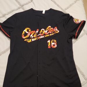 Vintage Black Orioles Baseball Shirt XL